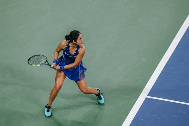 US Open tennis tournament - Day 3 Alexandra Eala of the Philippines in action against Mary Stoiana of the USA during their women s singles first-round match at the US Open Tennis Championships at the USTA Billie Jean King National Tennis Center in Flushing Meadows, New York, USA, 01 September 2026. The 2026 US Open tournament runs from 23 August to 13 September. FLUSHING MEADOWS NEW YORK United States  Copyright: xOlgaxFedorovax