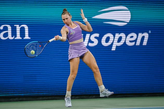 US Open tennis tournament - Day 3 Mary Stoiana of the USA in action against Alexandra Eala of the Philippines during their Women™s Singles round one match of the US Open Tennis Championships in Flushing Meadows, New York, USA, 01 September 2026. FLUSHING MEADOWS NEW YORK United States  Copyright: xOlgaxFedorovax
