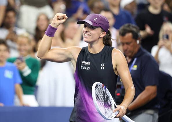 US OPEN 2026 031082026 N Z IGA SWIATEK W TRAKCIE MECZU 1. RUNDY TURNIEJU WIELKIEGO SZLEMA US OPEN MARCIN CHOLEWINSKI NEWSPIX.PL US OPEN 2026 31082026 IGA SWIATEK DURING THE MATCH IN THE FIRST ROUND OF US OPEN NEWSPIX.PL --- newspix.pl 