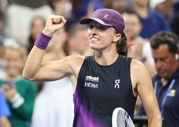 US OPEN 2026 031082026 N Z IGA SWIATEK W TRAKCIE MECZU 1. RUNDY TURNIEJU WIELKIEGO SZLEMA US OPEN MARCIN CHOLEWINSKI NEWSPIX.PL US OPEN 2026 31082026 IGA SWIATEK DURING THE MATCH IN THE FIRST ROUND OF US OPEN NEWSPIX.PL --- newspix.pl 