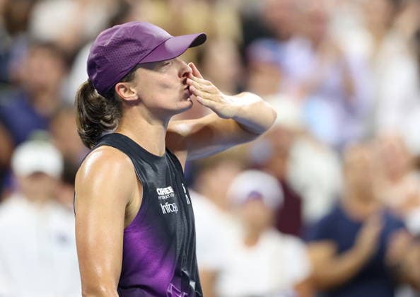 US OPEN 2026 031082026 N Z IGA SWIATEK W TRAKCIE MECZU 1. RUNDY TURNIEJU WIELKIEGO SZLEMA US OPEN MARCIN CHOLEWINSKI NEWSPIX.PL US OPEN 2026 31082026 IGA SWIATEK DURING THE MATCH IN THE FIRST ROUND OF US OPEN NEWSPIX.PL --- newspix.pl 