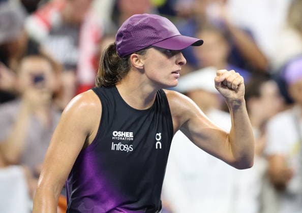 US OPEN 2026 031082026 N Z IGA SWIATEK W TRAKCIE MECZU 1. RUNDY TURNIEJU WIELKIEGO SZLEMA US OPEN MARCIN CHOLEWINSKI NEWSPIX.PL US OPEN 2026 31082026 IGA SWIATEK DURING THE MATCH IN THE FIRST ROUND OF US OPEN NEWSPIX.PL --- newspix.pl 