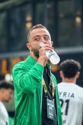 Essen, Germany, Europe SOCCA World Cup 2026, 6-on-6 small-field soccer, group stage match between Syria and Ireland; portrait photo, portrait, individual shot, portrait of ABDULRAHMAN SAKET, Syria s head coach Copyright: xAymanxAlahmedx