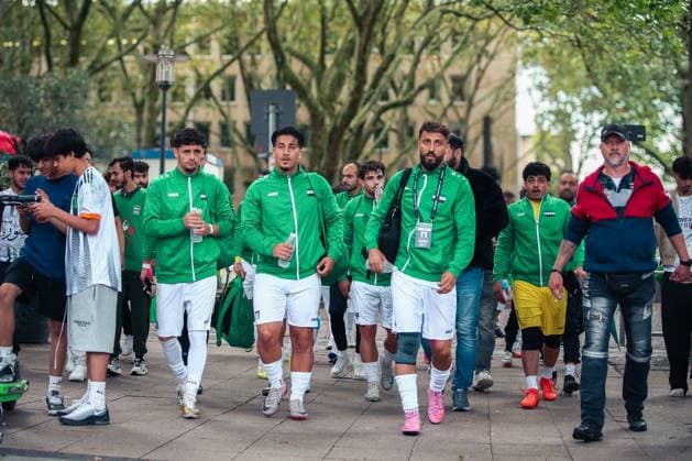 Essen, Germany, Europe SOCCA World Cup 2026, 6-on-6 small-field soccer, group stage match between Syria and Ireland: highlights, tackles, players, and emotions during the game as part of the international SOCCA World Cup in Essen Copyright: xAymanxAlahmedx