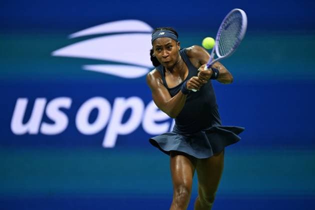 (260902) -- NEW YORK, Sept. 2, 2026 -- Coco Gauff of the United States hits a return during the women s singles first round match between Coco Gauff of the United States and Zeynep Sonmez of T¨¹rkiye at the 2026 US Open tennis championships in New York, the United States, Sept. 1, 2026. ) (SP)U.S.-NEW YORK-TENNIS-US OPEN-WOMEN S SINGLES LixRui 