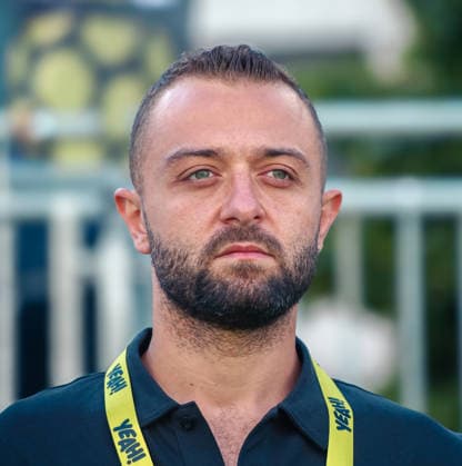 Essen, Germany, Europe SOCCA World Cup 2026, 6-on-6 small-field soccer, group stage match between Syria and Ireland; portrait photo, portrait, individual shot, portrait of ABDULRAHMAN SAKET, Syria Head Coach Copyright: xAymanxAlahmedx