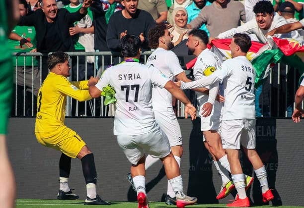 Essen, Germany, Europe SOCCA World Cup 2026, 6-on-6 small-field soccer, group stage match between Syria and Ireland—goal and goal celebration by Aias Aosman Copyright: xAymanxAlahmedx