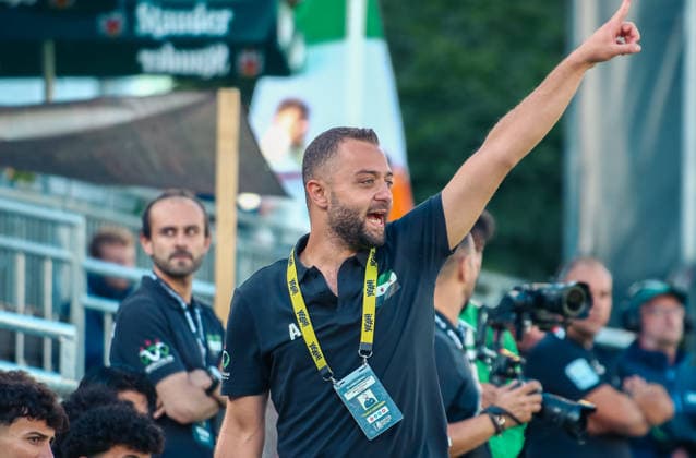 Essen, Germany, Europe SOCCA World Cup 2026, 6-on-6 small-field soccer, group stage match between Syria and Ireland ABDULRAHMAN SAKET Head Coach Copyright: xAymanxAlahmedx