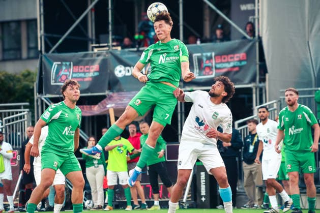 Essen, Germany, Europe SOCCA World Cup 2026, 6-on-6 small-field soccer, group stage match between Syria and Ireland: highlights, tackles, players, and emotions during the game as part of the international SOCCA World Cup in Essen Copyright: xAymanxAlahmedx