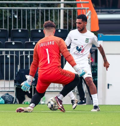 Essen, Germany, Europe SOCCA World Cup 2026, 6-on-6 small-field soccer, group stage match between Syria and Ireland: highlights, tackles, players, and emotions during the game as part of the international SOCCA World Cup in Essen Copyright: xAymanxAlahmedx