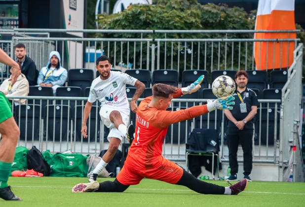 Essen, Germany, Europe SOCCA World Cup 2026, 6-on-6 small-field soccer, group stage match between Syria and Ireland: highlights, tackles, players, and emotions during the game as part of the international SOCCA World Cup in Essen Copyright: xAymanxAlahmedx