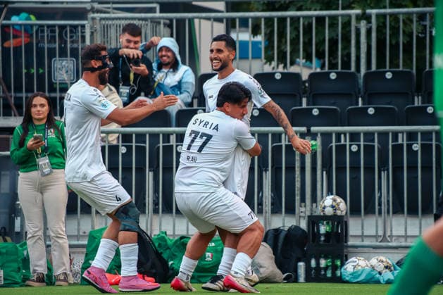 Essen, Germany, Europe SOCCA World Cup 2026, 6-on-6 small-field soccer, group stage match between Syria and Ireland: highlights, tackles, players, and emotions during the game as part of the international SOCCA World Cup in Essen Copyright: xAymanxAlahmedx