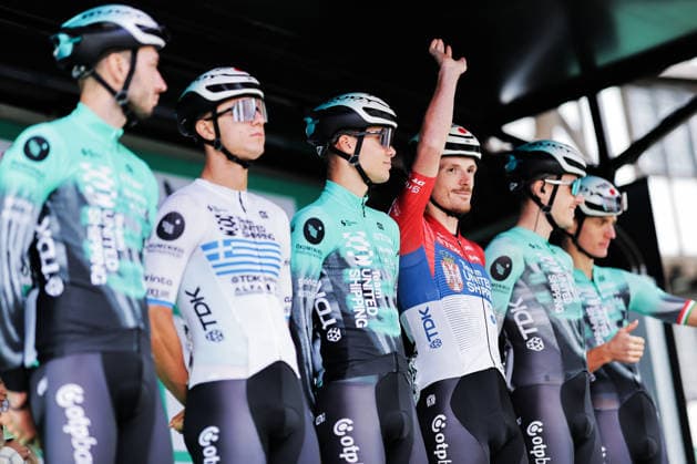 2026 Lloyds Tour of Britain Men Picture by Alex Whitehead SWpix.com - 02 09 2026 - Cycling - UCI ProSeries - 2026 Lloyds Tour of Britain Men - Stage 1: Lincoln to Lincoln (182.5km) - Janos Pelikan, Erik Fetter, Veljko StojniÄ‡, TomaÅ¡ PÅ™idal, Michal Schuran, Nikiforos Arvanitou (Team United Shipping) Copyright: x xSWpix.comx(t axPhotographyxHubxLtd)xAlexxWhitehead SWpix.comx SWP-3030-21734