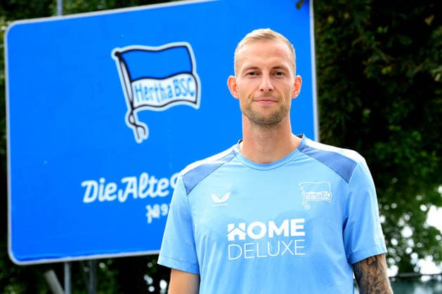 02.09.2026, DEU GER, Fussball , 2.Fussballbundesliga, Saison 2026 2027, Sportforum, Hertha BSC, Training Gustaf Nilsson ( Hertha BSC Berlin 9 ) 2. Liga: DFB DFL regulations prohibit any use of photographs as image sequences and or quasi-video) Berlin Sportforum Berlin Deutschland *** September 2, 2026, GER, Soccer, 2nd Bundesliga, 2026–2027 season, Sportforum, Hertha BSC, Training: Gustaf Nilsson, Hertha BSC Berlin, 9, 2nd Division, DFB, DFL regulations prohibit any use of photographs as image sequences and or quasi-video, Berlin Sportforum, Berlin, Germany Copyright: xNordphotox xEnglerx