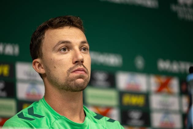 02.09.2026, GER, Fußball, Herren, 1. Bundesliga, Saison 2026 2027, Spielervorstellung, SV Werder Bremen Youri Regeer ( Werder Bremen, 44 ) wird im Rahmen einer Pressekonferenz vorgestellt, Bremen Weserstadion Bremen Deutschland *** September 2, 2026, GER, Soccer, Men s, 1. Bundesliga, 2026–2027 Season, Player Introduction, SV Werder Bremen: Youri Regeer, age 44, is introduced at a press conference at the Weserstadion in Bremen, Germany Copyright: xNordphoto Maasx