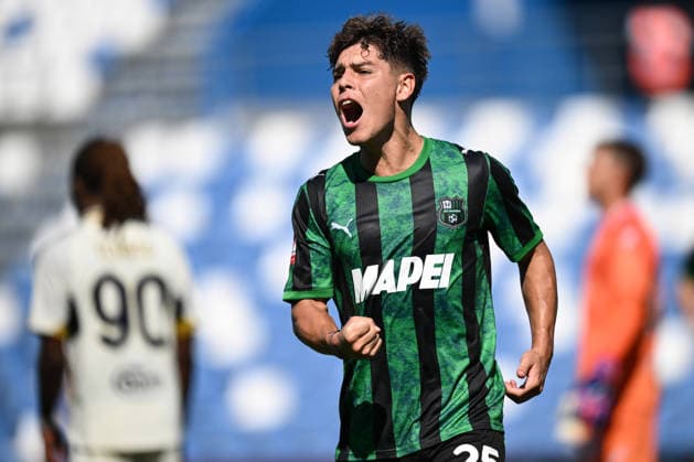 Ec Reggio Emilia 02 09 2026 - Coppa Italia Sassuolo-Frosinone foto Emanuele Comincini Image nella foto: esultanza gol Benjamin Dominguez 