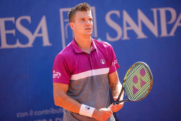 IPA88030939 - Karol Drzewiecki (POL) and Piotr Matuszewski (POL) during the Como Lake Challenger, an international tennis tournament in Como, Italy, on September 2, 2026  Copyright: xRobertaxCorradin IPAxSportx xx 88030939