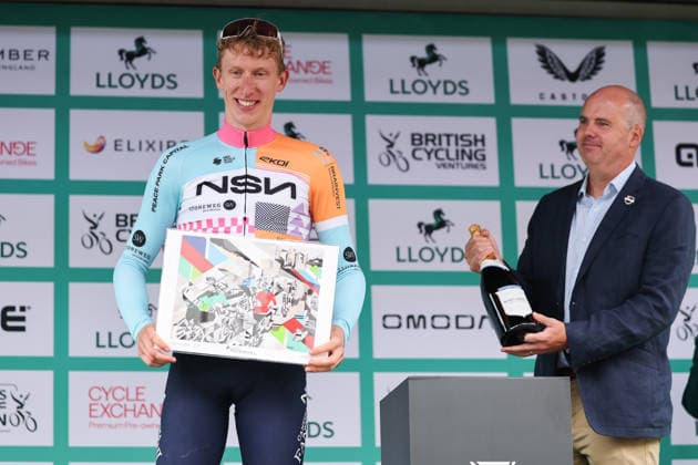 2026 Lloyds Tour of Britain Men Picture by Alex Whitehead SWpix.com - 02 09 2026 - Cycling - UCI ProSeries - 2026 Lloyds Tour of Britain Men - Stage 1: Lincoln to Lincoln (182.5km) - Winner of stage 1 Lewis Askey (NSN Cycling Team) Copyright: x xSWpix.comx(t axPhotographyxHubxLtd)xAlexxWhitehead SWpix.comx SWP-3030-21846