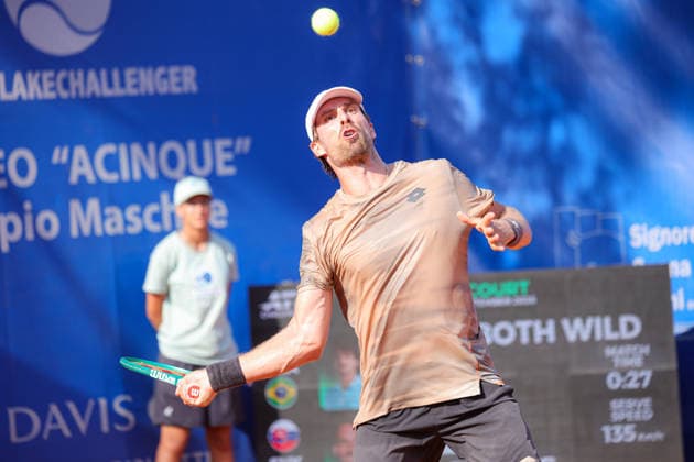 IPA88033315 - Norbert GOMBOS (SVK) during the Como Lake Challenger, an international tennis tournament in Como, Italy, on September 2, 2026  Copyright: xRobertaxCorradin IPAxSportx xx 88033315