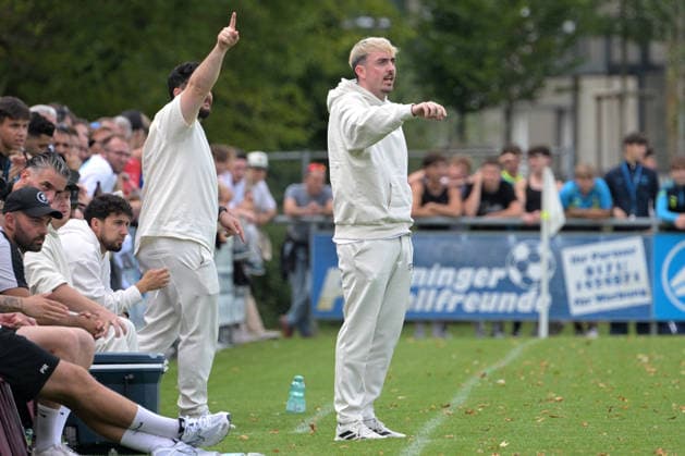 Johannes Pfeiffer, TSV Ehningen, Coach, TSV Ehningen vs. SG Sonnenhof Grossaspach, Soccer, DB Regio wfv Cup Round of 16, 2026–2027 Season, September 2, 2026, TSV Ehningen vs. SG Sonnenhof Grossaspach, Soccer, DB Regio wfv Cup Round of 16, 2026–2027 Season, September 2, 2026, Ehningen Copyright: xEibner-Pressefotox EP_TBR