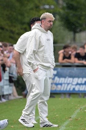 Johannes Pfeiffer, TSV Ehningen, Coach, TSV Ehningen vs. SG Sonnenhof Grossaspach, Soccer, DB Regio wfv Cup Round of 16, 2026–2027 Season, September 2, 2026, TSV Ehningen vs. SG Sonnenhof Grossaspach, Soccer, DB Regio wfv Cup Round of 16, 2026–2027 Season, September 2, 2026, Ehningen Copyright: xEibner-Pressefotox EP_TBR