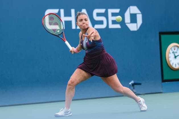 US Open tennis tournament - Day 4 Jasmine Paolini of Italy in action against Lucrezia Stefanini or Italy during the Women s Singles second round match of the US Open Tennis Championships, in Flushing Meadows, New York, USA, 02 September 2026. FLUSHING MEADOWS NEW YORK United States  Copyright: xOLGAxFEDOROVAx