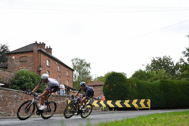 2026 Lloyds Tour of Britain Men Picture by Zac Williams SWpix.com - 02 09 2026 - Cycling - UCI ProSeries - 2026 Lloyds Tour of Britain Men - Stage 1: Lincoln to Lincoln (182.5km) - Nils Politt (UAE Team Emirates XRG), Mark Donovan (Pinarello-Q36.5 Pro Cycling Team) Cycling Copyright: x xSWpix.comx(t axPhotographyxHubxLtd)xZacxWilliams SWpix.comx SWP-3030-21876