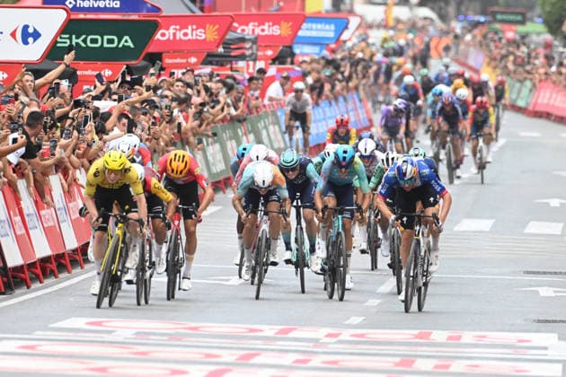 02-09-2026 Vuelta A Espana; Tappa 11 Cartagena - Lorca; 2026, Visma - Lease A Bike; 2026, Red Bull - Bora Hansgrohe; Brennan, James Matthew; Meeus, Jordi; Lorca; 