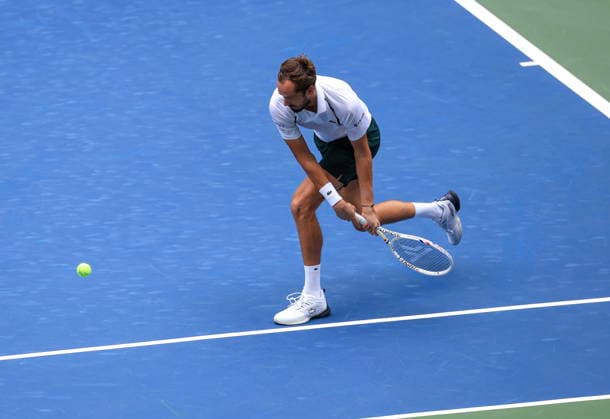 US Open tennis tournament - Day 4 Daniil Medvedev of Russia in action against Sebastian Gorzny of USA during the Men s Singles second round match of the US Open Tennis Championships in Flushing Meadows, New York, USA, 02 September 2026. FLUSHING MEADOWS NEW YORK United States  Copyright: xCRISTOBALxHERRERA-ULASHKEVICHx