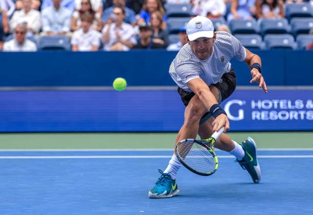 US Open tennis tournament - Day 4 Sebastian Gorzny of USA in action against Daniil Medvedev of Russia during the Men s Singles second round match of the US Open Tennis Championships in Flushing Meadows, New York, USA, 02 September 2026. FLUSHING MEADOWS NEW YORK United States  Copyright: xCRISTOBALxHERRERA-ULASHKEVICHx