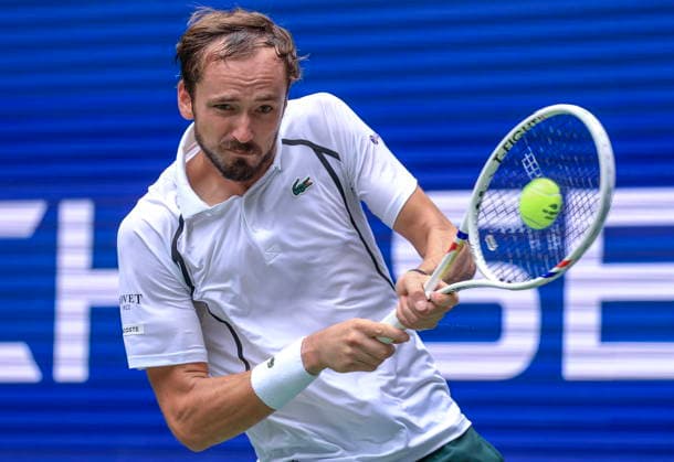 US Open tennis tournament - Day 4 Daniil Medvedev of Russia in action against Sebastian Gorzny of USA during the Men s Singles second round match of the US Open Tennis Championships in Flushing Meadows, New York, USA, 02 September 2026. FLUSHING MEADOWS NEW YORK United States  Copyright: xCRISTOBALxHERRERA-ULASHKEVICHx