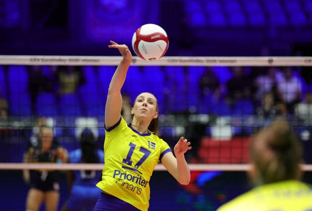 BRNO, CZECH REPUBLIC 20260902 Sweden’s Anna Haak warms up before the quarterfinal match of the Women’s Volleyball European Championship between Italy and Sweden in Brno, Czech Republic BRNO CZECH REPUBLIC x9200x  Copyright: xAdamxIhse TTx EURO VOLLEYBALL CHAMPIONSHIP 2026 ITALY-SWEDEN