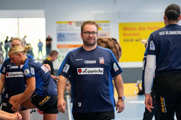 HSG Blomberg Lippe (GER) vs. TuS Metzingen (GER), Handball, Women s Handball Bundesliga 1, Matchday 2, 2026–2027 Season, Blomberg, September 2, 2026 Steffen Birkner, HSG Blomberg Lippe coach, before the game at the Blomberg Synflex Arena on Ulmenallee, Germany