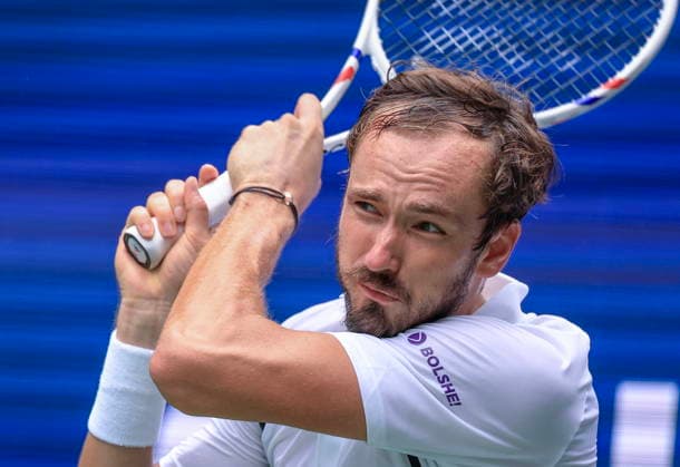 US Open tennis tournament - Day 4 Daniil Medvedev of Russia in action against Sebastian Gorzny of USA during the Men s Singles second round match of the US Open Tennis Championships in Flushing Meadows, New York, USA, 02 September 2026. FLUSHING MEADOWS NEW YORK United States  Copyright: xCRISTOBALxHERRERA-ULASHKEVICHx