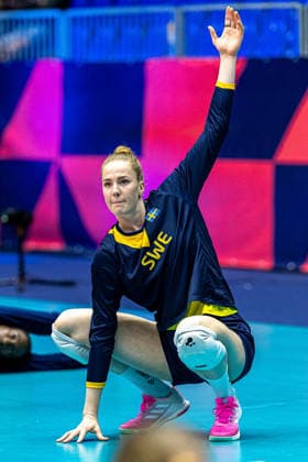 September 2, 2026: Isabelle Haak of Sweden ahead of the CEV EuroVolley 2026 quarterfinal between Italy and Sweden on September 2, 2026 in Brno. Photo by Pavel Lebeda, BILDBYRAN COP 18 XY0127 volleyball, CEV EuroVolley 2026, European Volleyball Championship quarterfinal, quarterfinals, Italy, Sweden, women s volleyball  Copyright: PavelxLebeda BB260902BB308