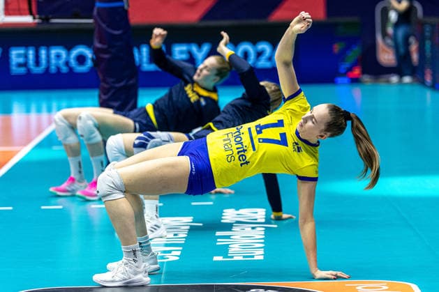 September 2, 2026: Anna Haak of Sweden ahead of the CEV EuroVolley 2026 quarterfinal between Italy and Sweden on September 2, 2026 in Brno. Photo by Pavel Lebeda, BILDBYRAN COP 18 XY0127 volleyball, CEV EuroVolley 2026, European Volleyball Championship quarterfinal, quarterfinals, Italy, Sweden, women’s volleyball  Copyright: PavelxLebeda BB260902BB322