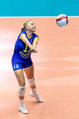 September 2, 2026: Filippa Brink of Sweden ahead of the CEV EuroVolley 2026 quarterfinal between Italy and Sweden on September 2, 2026 in Brno Photo by Pavel Lebeda BILDBYRAN COP 18 XY0127 volleyball CEV EuroVolley 2026 European Volleyball Championship quarterfinal quarterfinals Italy Sweden women s volleyball  Copyright: PavelxLebeda BB260902BB326