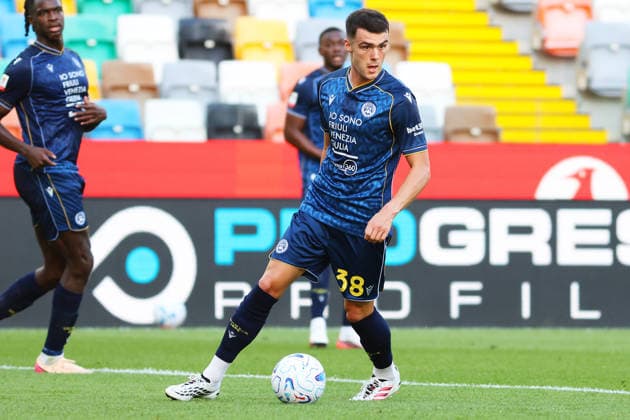 UdineseÕs Lennon Miller during the Coppa Italia soccer match between Udinese and Venezia at the Friuli Stadium in Udine, north east Italy - September 02, 2026. - Soccer  Copyright: xAndreaxBressanutti LaPressex