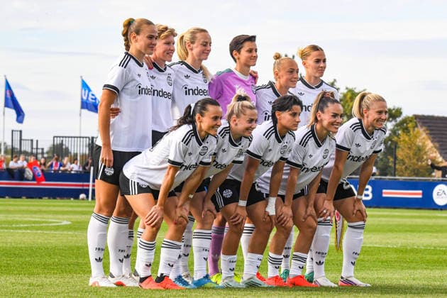 FOOTBALL : PSG vs Eintracht Francfort - UEFA Women™s Champions League - 02 09 2026 Photo d™equipe de l™Eintracht Francfort PoissyFrance  Copyright: xBaptistexAutissierx