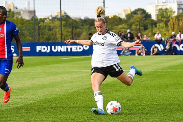 FOOTBALL : PSG vs Eintracht Francfort - UEFA Women™s Champions League - 02 09 2026 Nina Luhrssen (Eintracht Francfort) PoissyFrance  Copyright: xBaptistexAutissierx