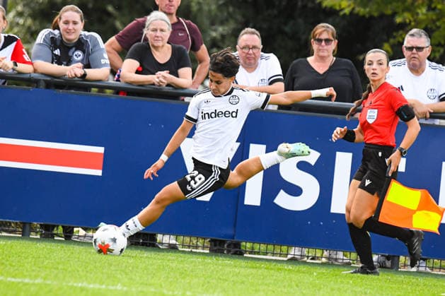FOOTBALL : PSG vs Eintracht Francfort - UEFA Women™s Champions League - 02 09 2026 Dilara Acikgoz (Eintracht Francfort) PoissyFrance  Copyright: xBaptistexAutissierx
