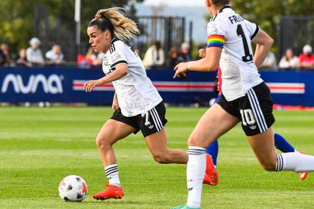 FOOTBALL : PSG vs Eintracht Francfort - UEFA Women™s Champions League - 02 09 2026 Hayley Raso (Eintracht Francfort) PoissyFrance  Copyright: xBaptistexAutissierx