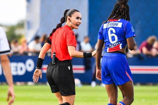 FOOTBALL : PSG vs Eintracht Francfort - UEFA Women™s Champions League - 02 09 2026 Emanuela Rusta (Arbitre Central) PoissyFrance  Copyright: xBaptistexAutissierx