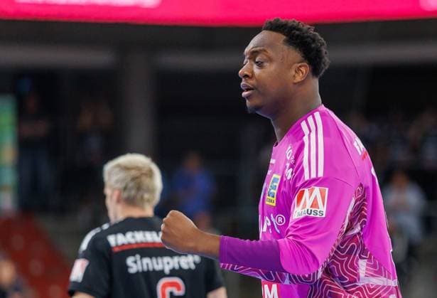 September 2, 2026 Handball 1st Bundesliga OPEL HBL 2026–2027 Season, Matchday 2: HC Erlangen (Nuremberg Metropolitan Region), HCE, TSV Hannover Burgdorf, Die Recken, DaMa, xdaxmax, Rubens, Pierre 93, HC Erlangen HCE clenches fist fists is happy joy cheers jubilation