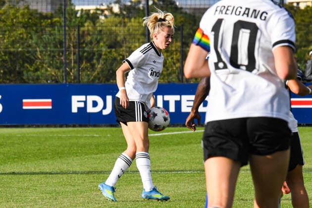 FOOTBALL : PSG vs Eintracht Francfort - UEFA Women™s Champions League - 02 09 2026 Nina Luhrssen (Eintracht Francfort) PoissyFrance  Copyright: xBaptistexAutissierx