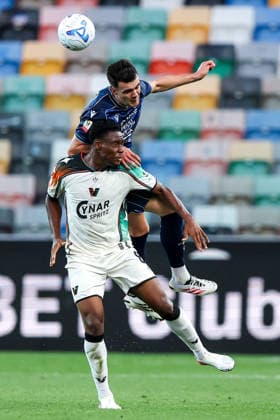 Ar Udine 02 09 2026 - Coppa Italia Udinese-Venezia foto Andrea Rigano Image nella foto: Lennon Miller-Lamine Fanne 