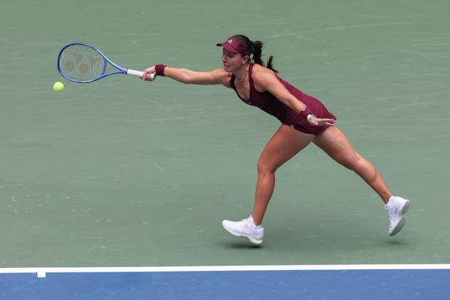 US Open tennis tournament - Day 4 Jessica Pegula of the US in action against Sofia Kenin of the US during the Women™s Singles second round match of the US Open Tennis Championships in Flushing Meadows, New York, USA, 02 September 2026. FLUSHING MEADOWS NEW YORK United States  Copyright: xBRIANxHIRSCHFELDx