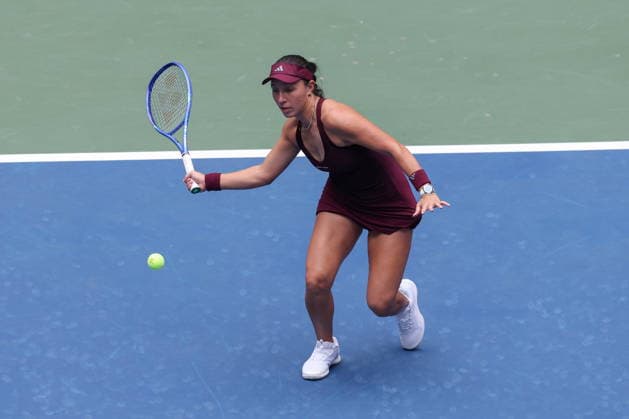 US Open tennis tournament - Day 4 Jessica Pegula of the US in action against Sofia Kenin of the US during the Women™s Singles second round match of the US Open Tennis Championships in Flushing Meadows, New York, USA, 02 September 2026. FLUSHING MEADOWS NEW YORK United States  Copyright: xBRIANxHIRSCHFELDx