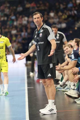 Handball, Opel Handball Bundesliga 2026–2027, Handball Sport Verein Hamburg vs. TVB Stuttgart, Coach Torsten Jansen, Hamburg, Barclays Arena, Hamburg