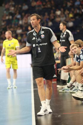 Handball, Opel Handball Bundesliga 2026–2027, Handball Sport Verein Hamburg vs. TVB Stuttgart, Coach Torsten Jansen, Hamburg, Barclays Arena Hamburg